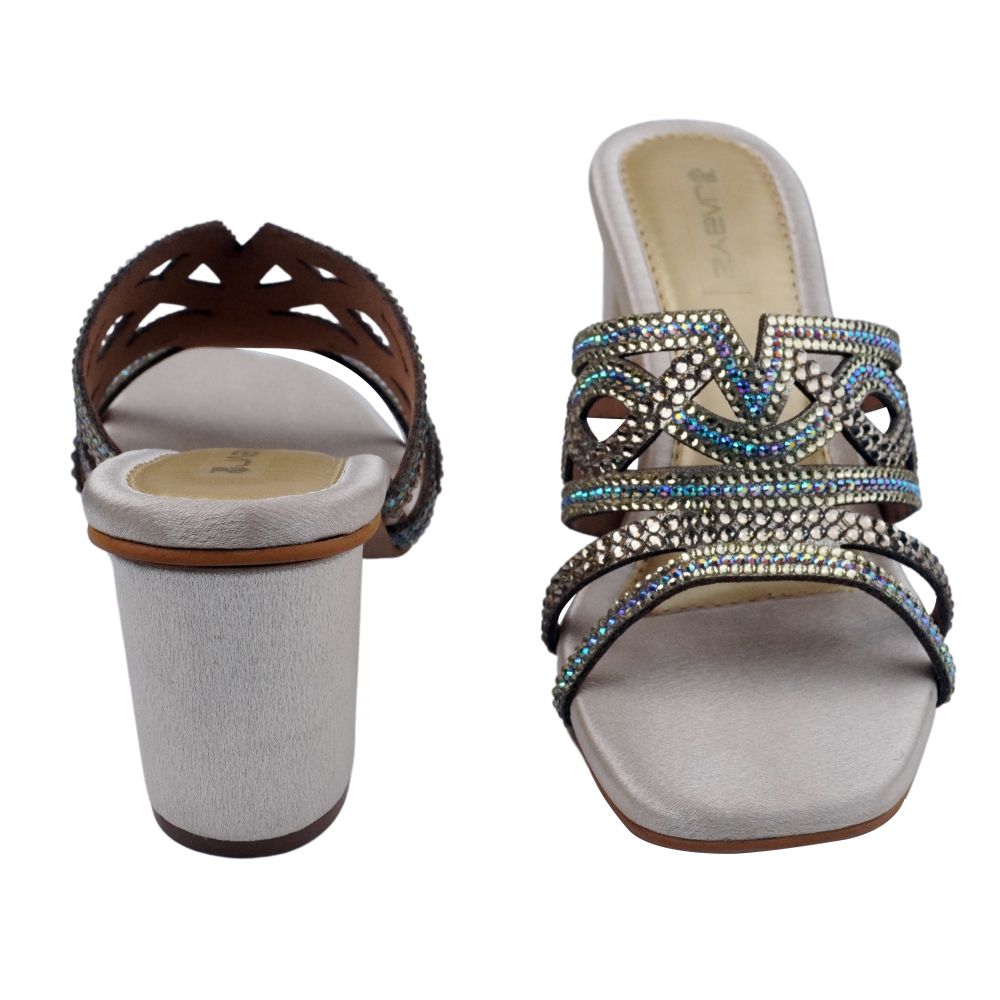 Slides in Diamond sandals for women jabyz.in